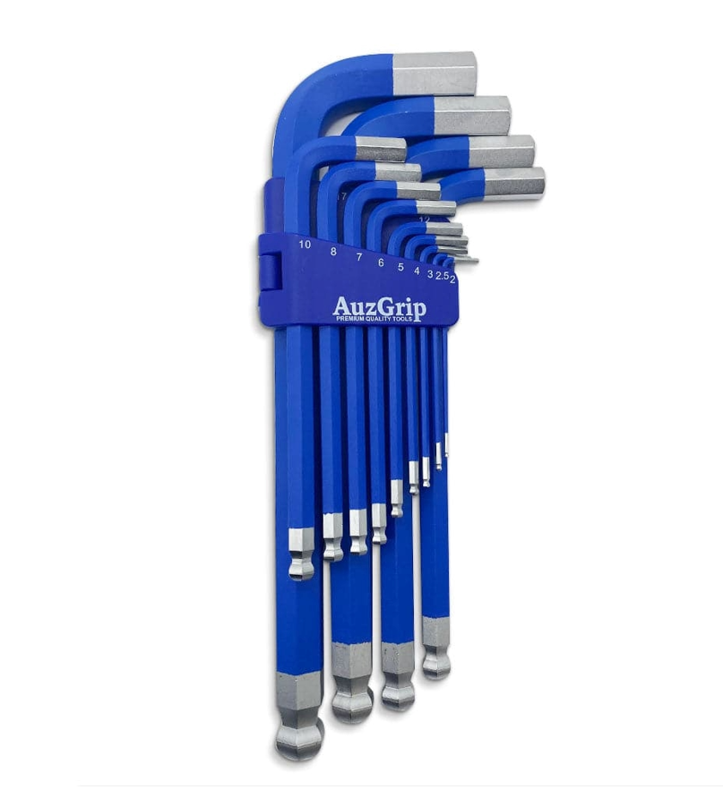 A71305 - 13 Piece Extra Long Metric 2-19mm Ball Point Magnetic Jumbo Hex Key Set
